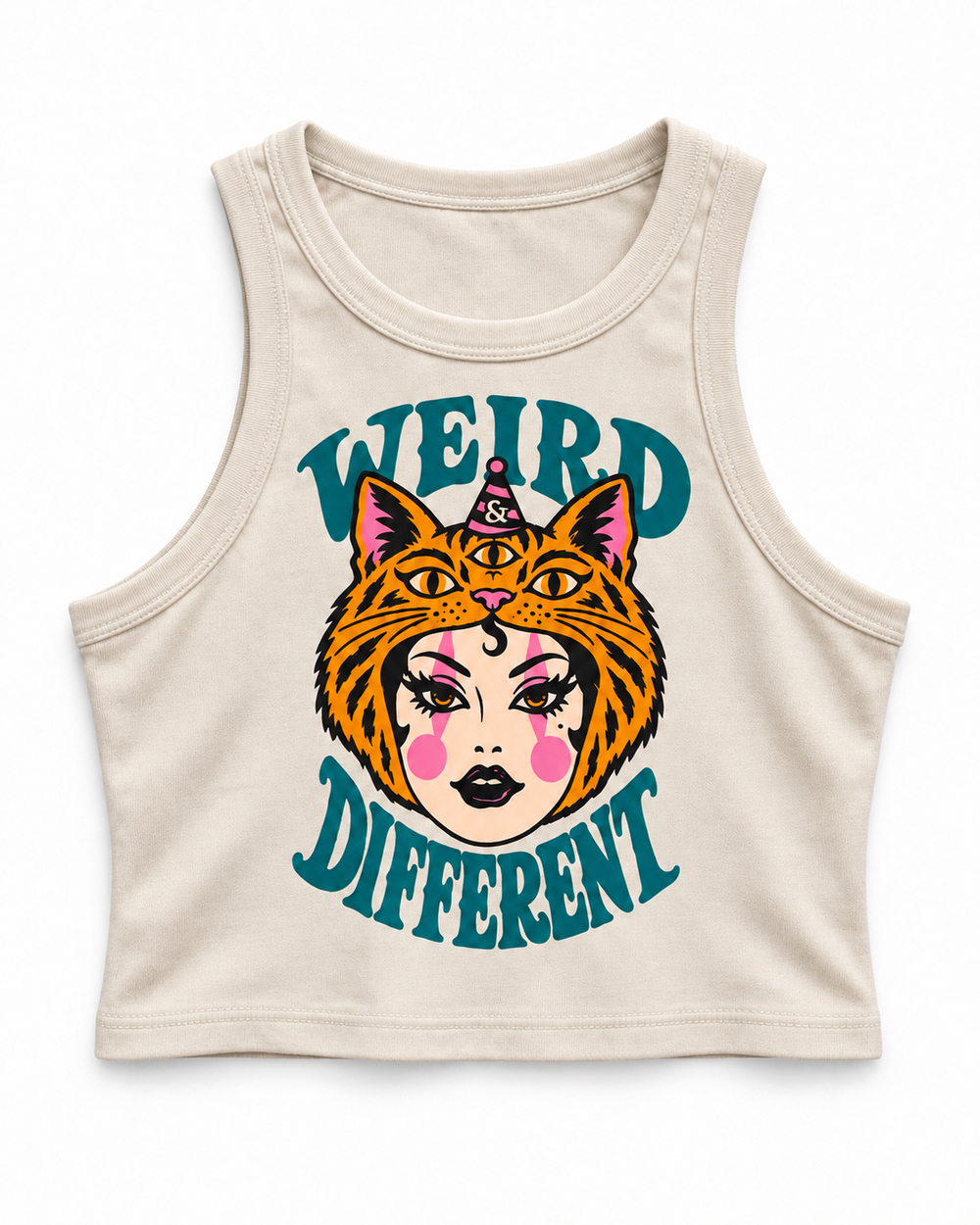 Wild Side Crop Tank – Cream