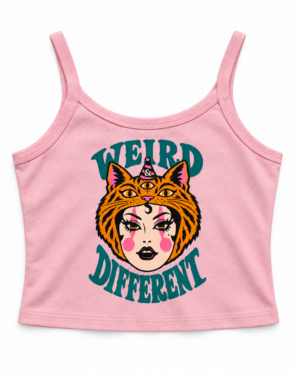 Wild Side Cami Crop Top – Pink