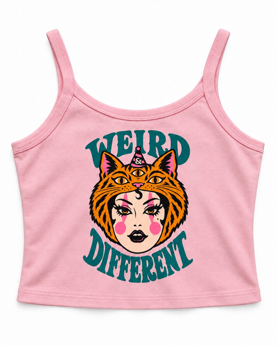 Wild Side Cami Crop Top – Pink