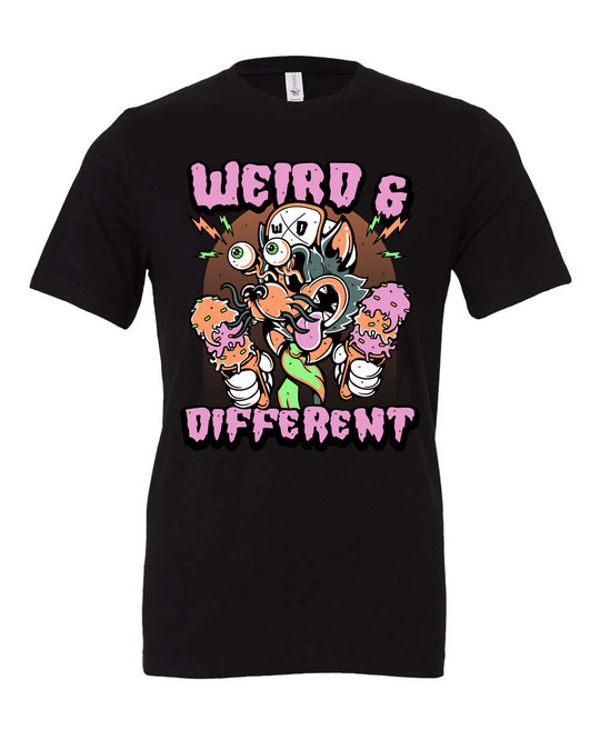 Crazy Cat Local Menace Weird and Different Tee