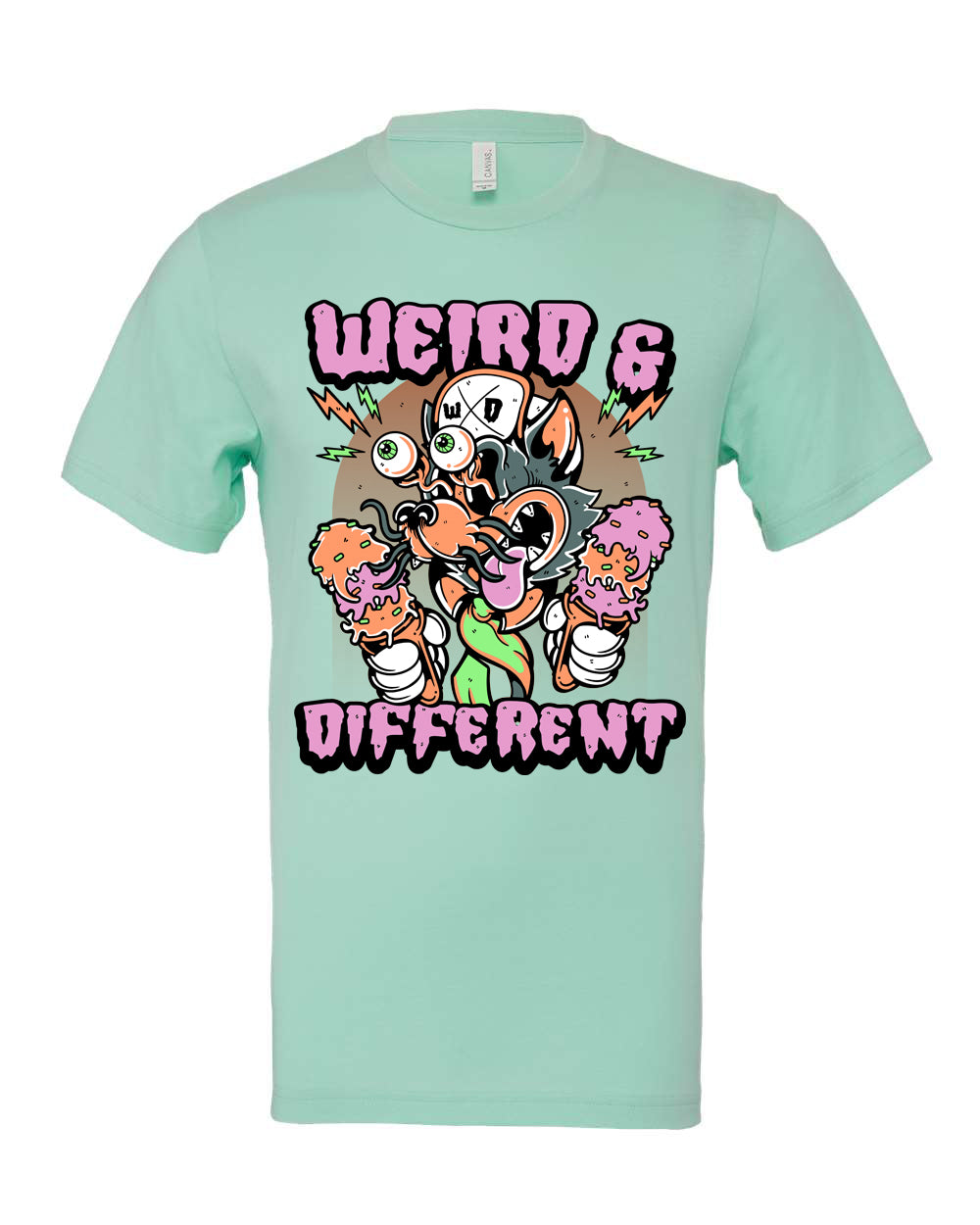 Crazy Cat Local Menace Weird and Different Tee