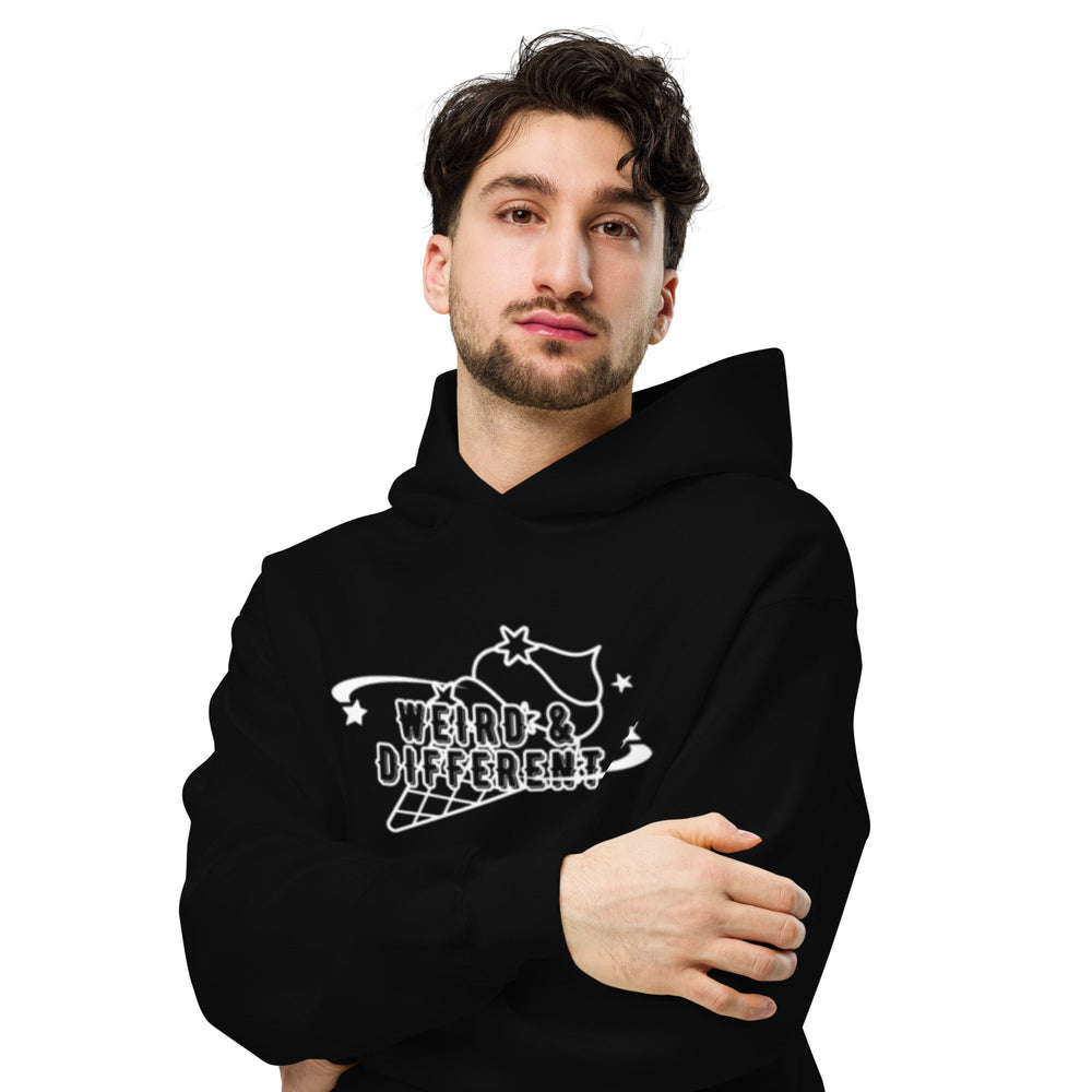 Unisex oversized hoodie - Weird & Different