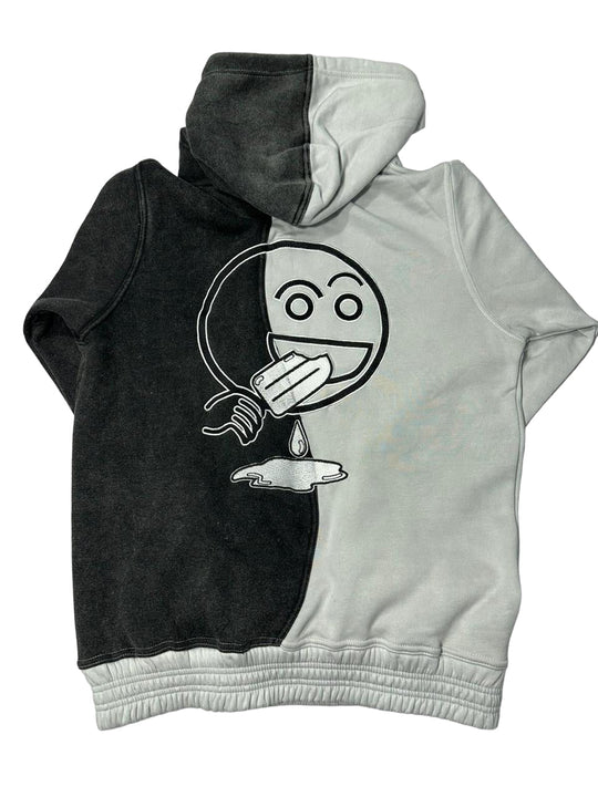 Curvy Mr. Two Face Hoodie - Weird & Different