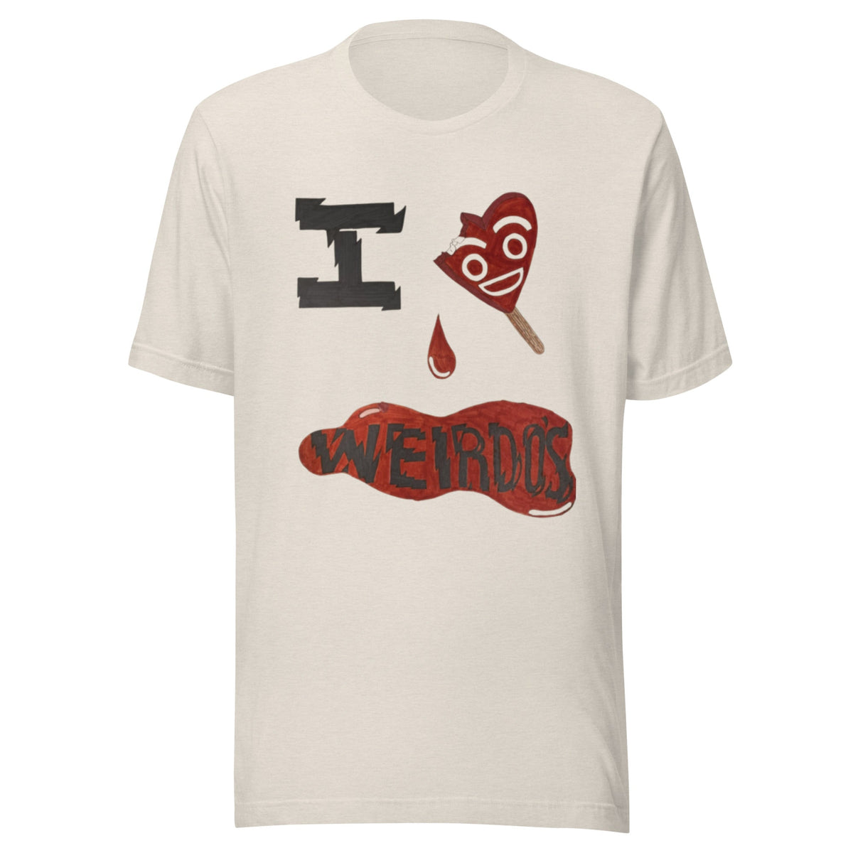 I love Weirods tee - Weird & Different