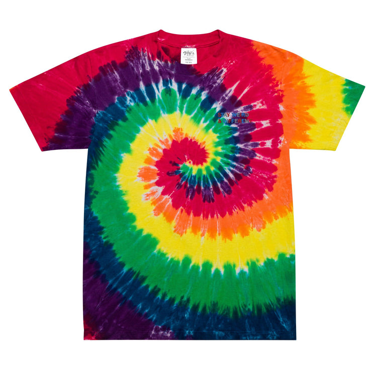 Stay Weird Oversized tie-dye t-shirt - Weird & Different