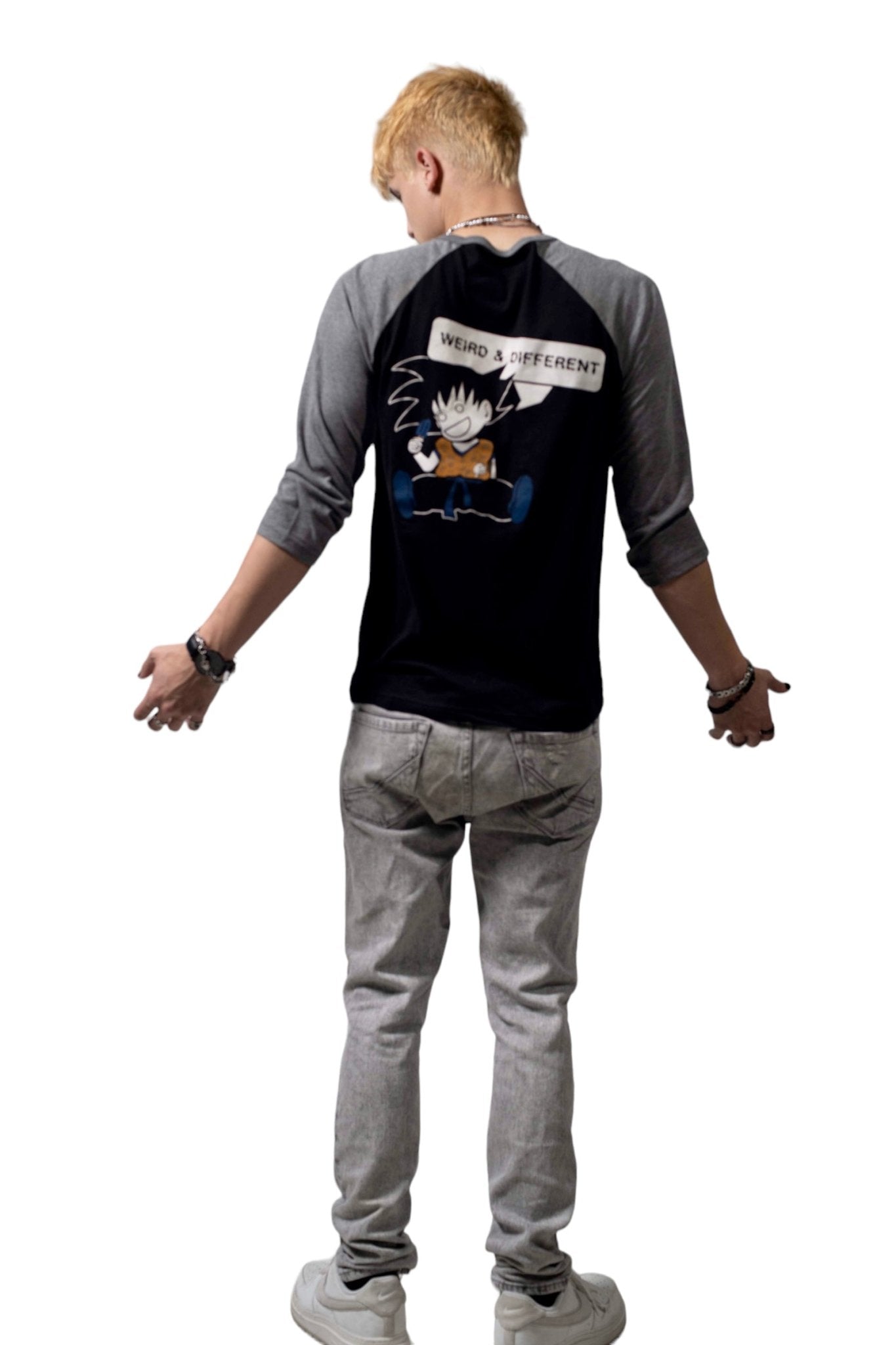 Weird Goku Baseball Tee - Weird & Different