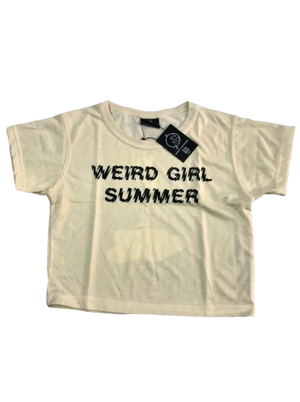 Weird Summer Girl Crop Tops - Weird & Different